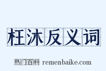 枉沐反义词是什么意思的图片